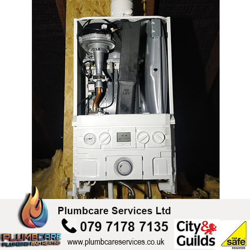 boiler installation in loft plumber bedford